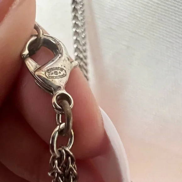 Chanel Crystal & Resin Bead CC Station Necklace